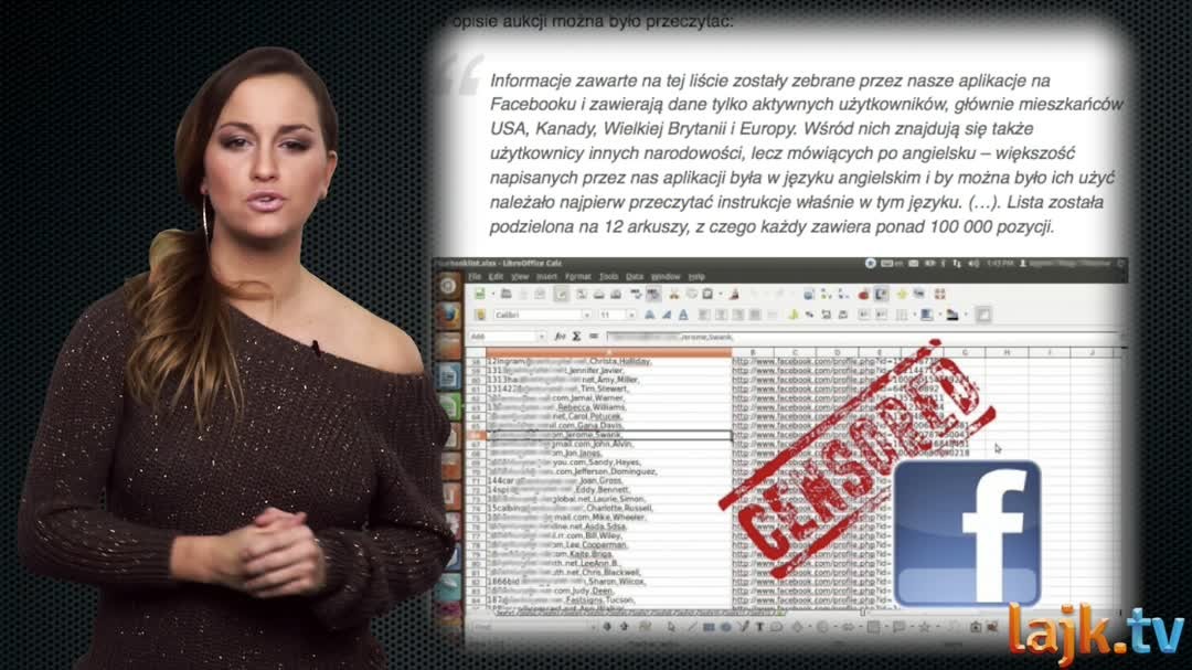 WRZUTA - Bicz.tv (30.10) – Facebook sprzedaje prywatność za 5 dolarów.