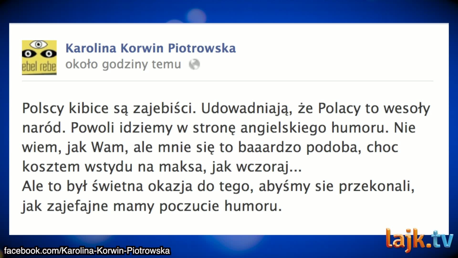 WRZUTA - Fejs Celebryci (19.10) – Top wypowiedzi na temat „Basenu Narodowego“