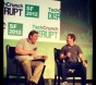via Facebook.com/Techcrunch: Michael Arrington (TechCrunch) i Mark Zuckerberg